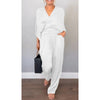 Rhys | 2-teiliges Set für Damen mit V-Ausschnitt Top und Hose