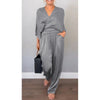 Rhys | 2-teiliges Set für Damen mit V-Ausschnitt Top und Hose