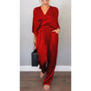 Rhys | 2-teiliges Set für Damen mit V-Ausschnitt Top und Hose