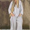 Karissa | 2-teiliges Set mit losen Taschen und V-Ausschnitt für Damen