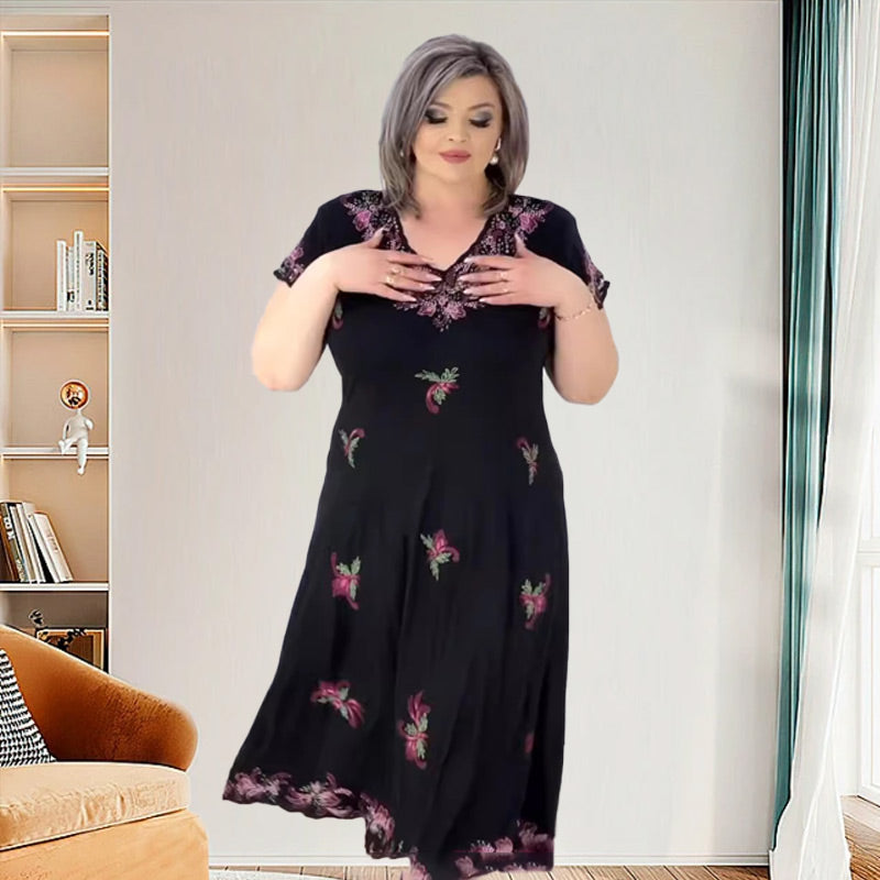 Aurora  | V-Ausschnitt-Kleid für Damen