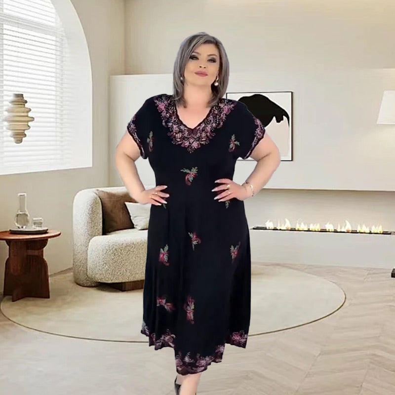 Aurora  | V-Ausschnitt-Kleid für Damen