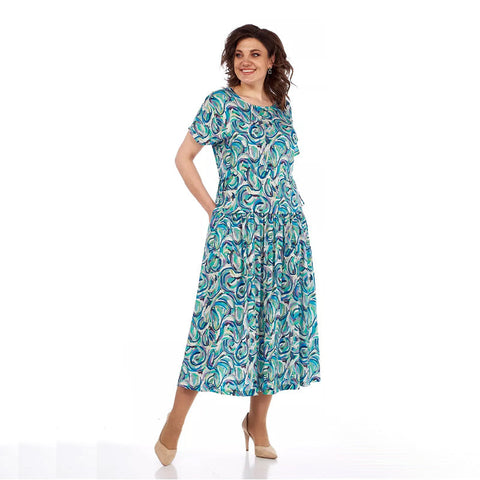 Lara | Sommerkleid mit Chiffon-Muster