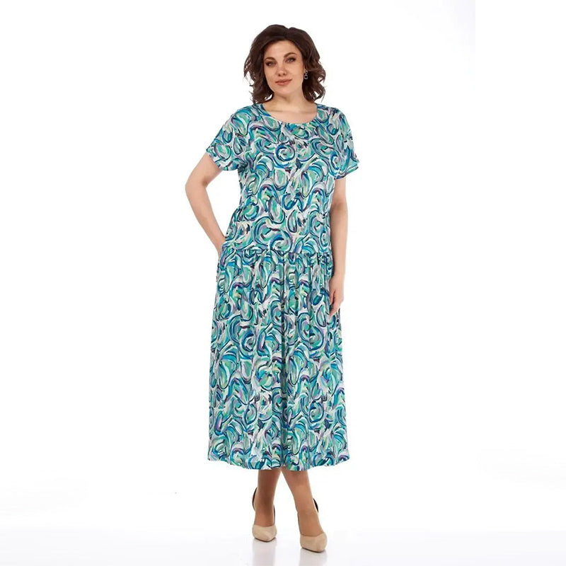 Lara | Sommerkleid mit Chiffon-Muster