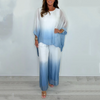 Maribel | Mesh Mix Dip Dye Loose Flowy Top & Hose Set