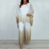 Maribel | Mesh Mix Dip Dye Loose Flowy Top & Hose Set