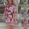 Roxanne | V-Ausschnitt-Kleid mit Blumenprint für Damen