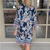 Roxanne | V-Ausschnitt-Kleid mit Blumenprint für Damen