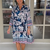Roxanne | V-Ausschnitt-Kleid mit Blumenprint für Damen