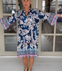 Roxanne | V-Ausschnitt-Kleid mit Blumenprint für Damen
