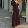Persephone | Jumpsuits mit tiefem V-Ausschnitt und weitem Bein für Damen