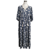Maliah | Elegantes V-Ausschnitt-Langkleid mit Blumenprint für Damen