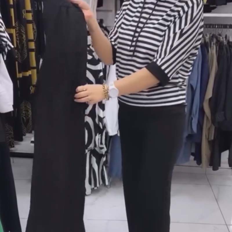 Gena | Set aus Top mit Trägern und einfarbigen Hosen für Damen