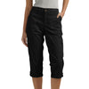 Sue | Capri Cargohose mit Taille und Falten unten und mehreren Taschen