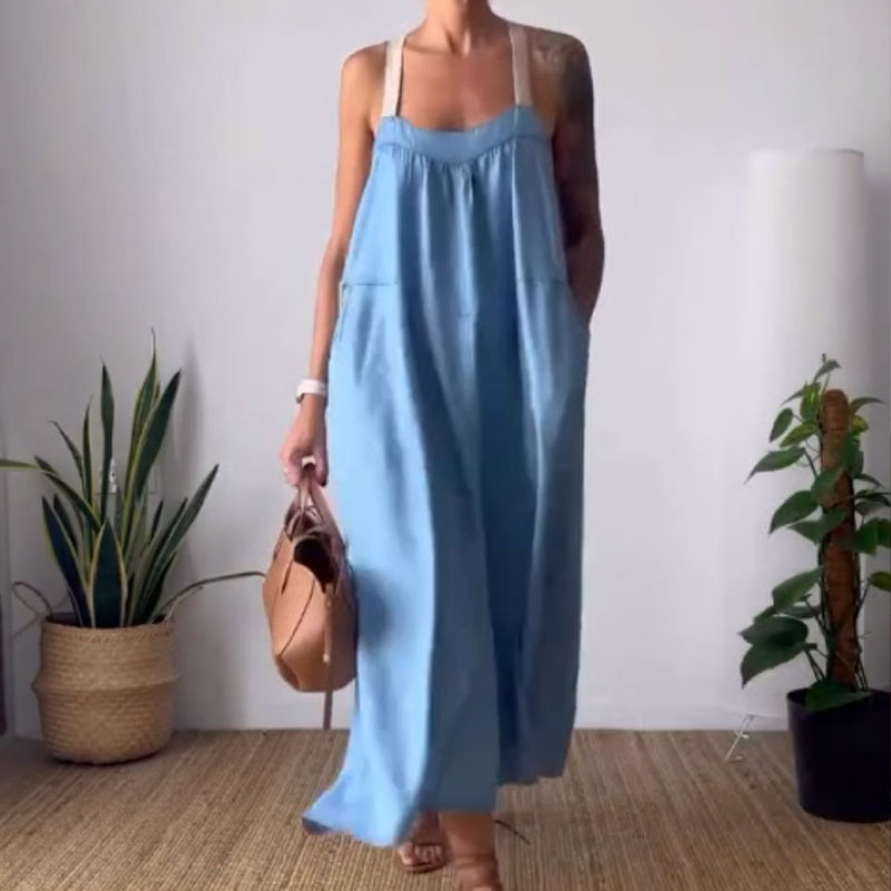 Anastasia | Lässiges, trendiges Trägerkleid mit lockerer Passform für Damen