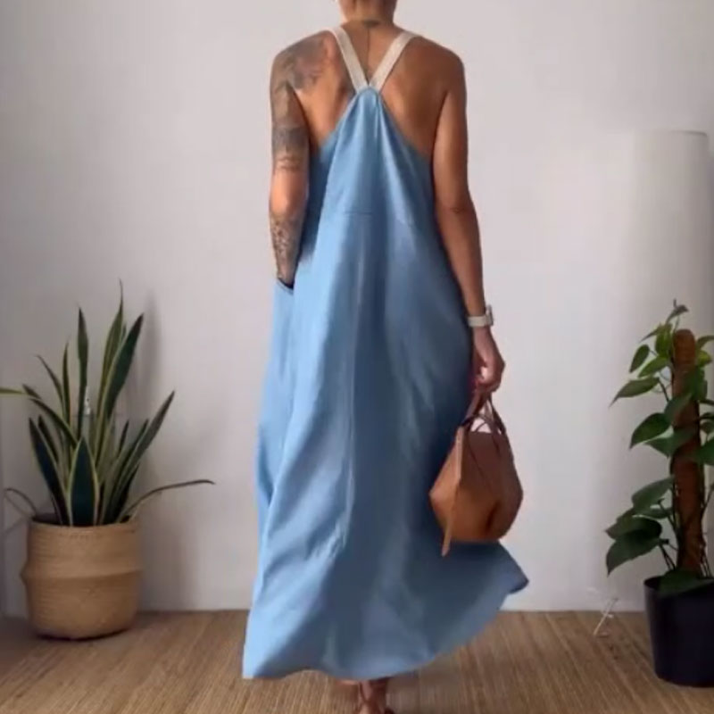 Anastasia | Lässiges, trendiges Trägerkleid mit lockerer Passform für Damen