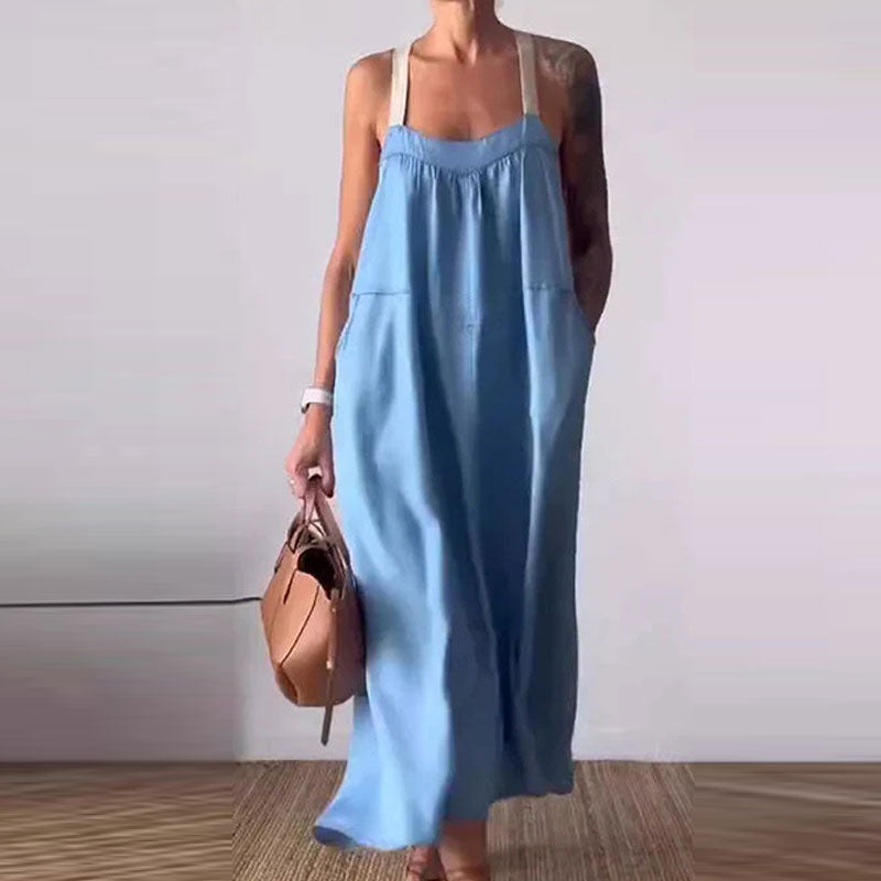 Anastasia | Lässiges, trendiges Trägerkleid mit lockerer Passform für Damen