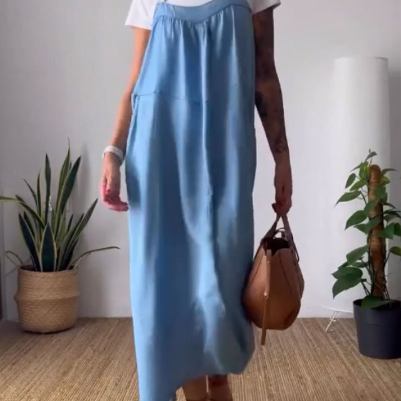 Anastasia | Lässiges, trendiges Trägerkleid mit lockerer Passform für Damen