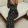 Carrie | Elegantes Kleid mit Punktenmuster und freien Schultern