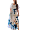 Leanna | Kurzärmeliges bedrucktes Kleid