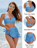Gianna | Hoch taillierter Damen-Bikini-Set mit Bauchkontrolle Gingham