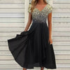 Kyleigh | Elegantes Kleid mit V-Ausschnitt und Muster