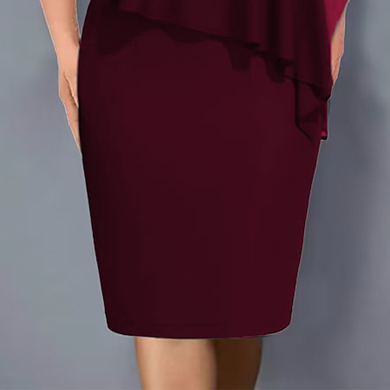 Mana | Strass-Cape-Kleid mit V-Ausschnitt und Chiffon-Überzug