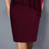 Mana | Strass-Cape-Kleid mit V-Ausschnitt und Chiffon-Überzug