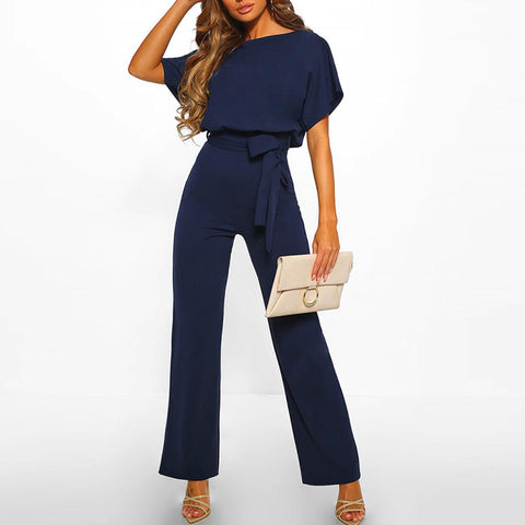 Genesis | Jumpsuit mit hoher Taille und weitem Bein für Damen