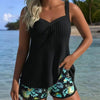 Reign | Bedruckter Badeanzug-Oberteil und Shorts-Set