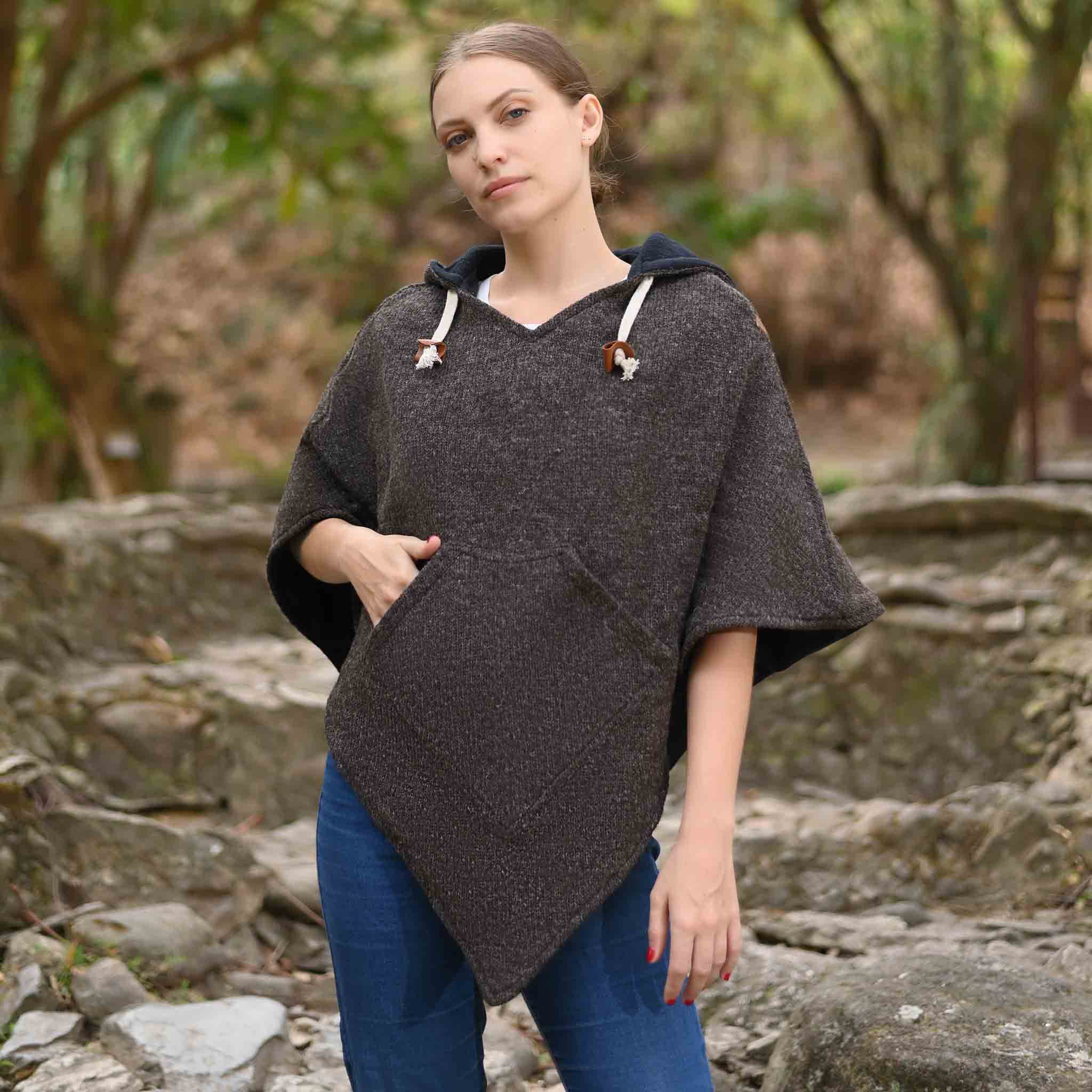 Alex | Abajo Wollponcho für Männer und Frauen