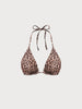 Kassandra | Leopardenmuster umkehrbarer Bikini-Oberteil