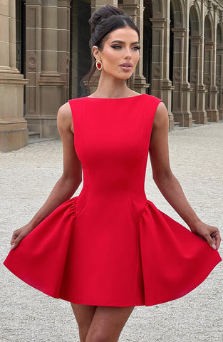 Yelena | Minikleid - Rot